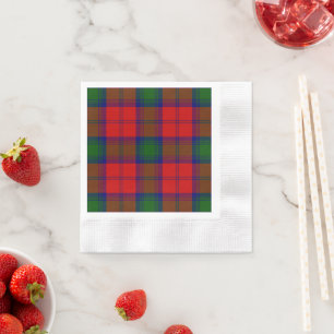 Guardanapo De Papel Xadrez verde-vermelha Lindsay tartan