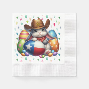 Guardanapo De Papel Xerife de coelho da Páscoa no Texas/sudoeste