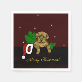 Guardanapo De Papel XMas puppy