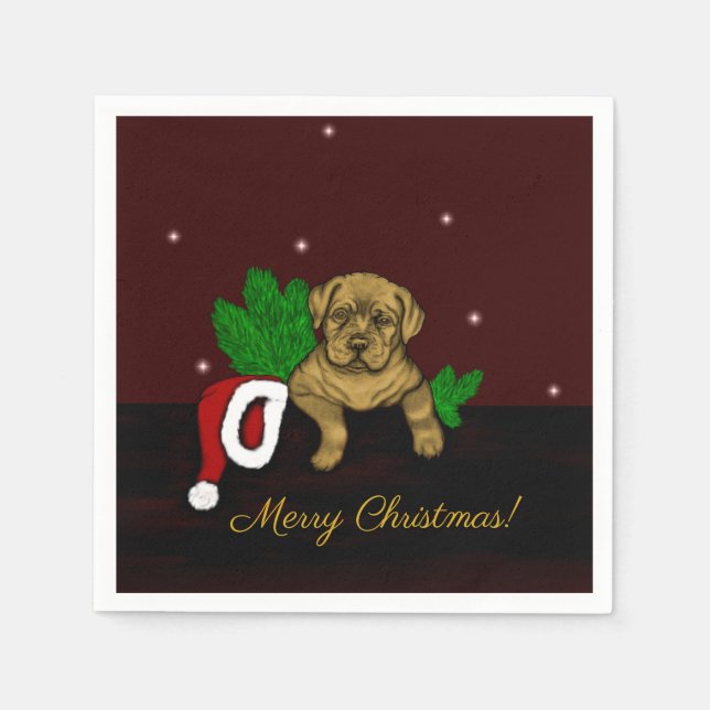 Guardanapo De Papel XMas puppy (Frente)