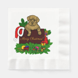 Guardanapo De Papel XMas puppy