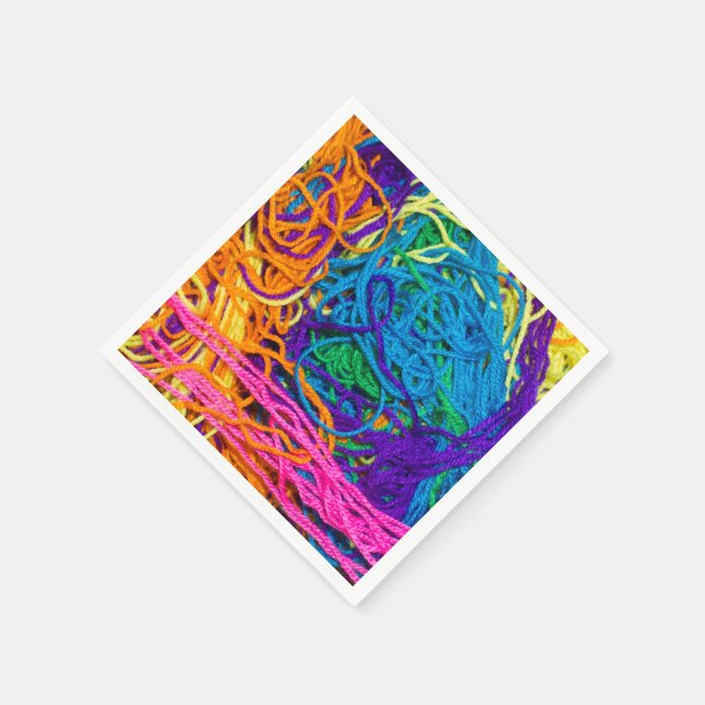 Guardanapo De Papel Yarn Tangles Cocktail (Canto)