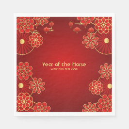 Guardanapo De Papel Year of the Horse Chinese New Year