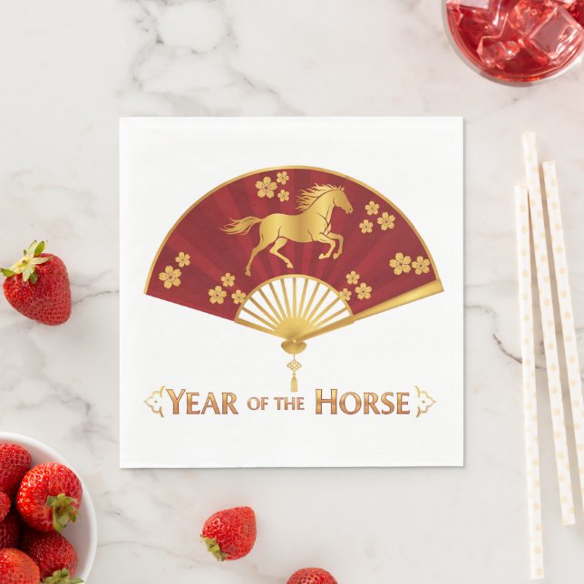 Guardanapo De Papel Year of the Horse New Years Eve Party (Insitu)