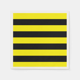 Guardanapo De Papel Yellow and Black Stripes