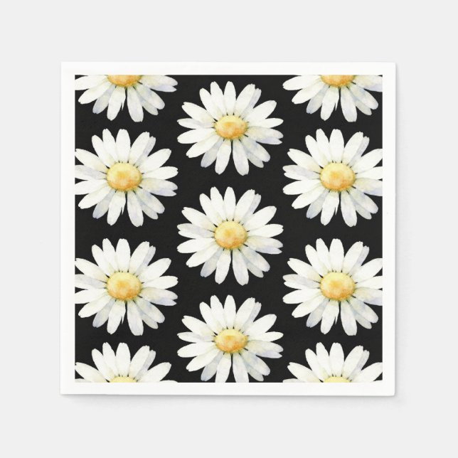 Guardanapo De Papel Yellow Dotted Daisy's (Frente)