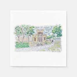 Guardanapo De Papel Yellow Historic Villa