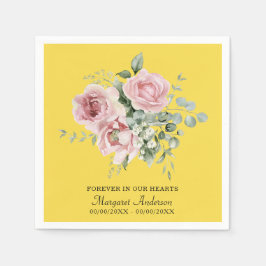 Guardanapo De Papel Yellow Rose Memorial 