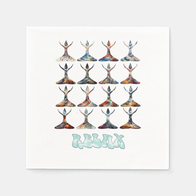 Guardanapo De Papel Yoga Buddies (Frente)