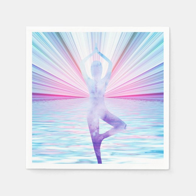 Guardanapo De Papel Yoga Meditation Namaste Party ou evento especial (Frente)