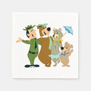 Guardanapo De Papel Yogi Bear e Amigos Warm Bem-vindos