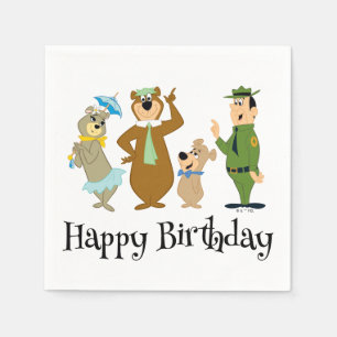 Guardanapo De Papel Yogi Bear e Friends Classic Pose