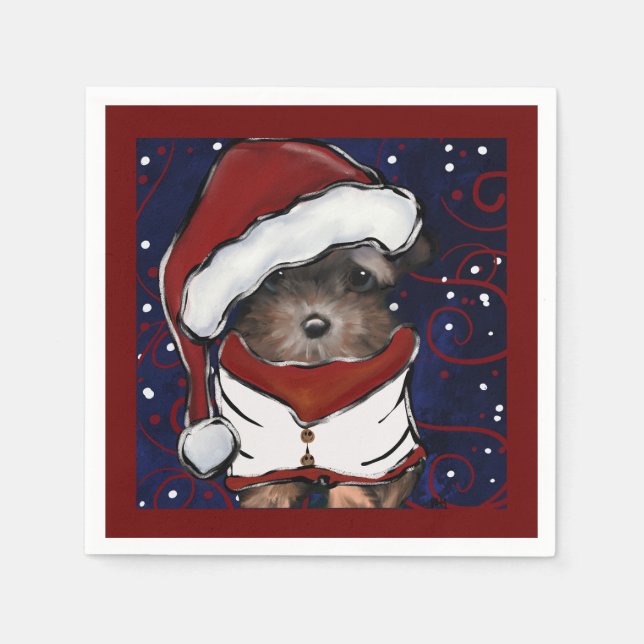 Guardanapo De Papel Yorkie Poo (Frente)