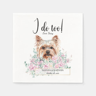 Guardanapo De Papel Yorkshire Terrier Dog Wedktail Napkins
