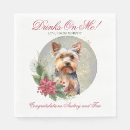 Guardanapo De Papel Yorkshire Terrier Wedding Napkins Com Cães Foto