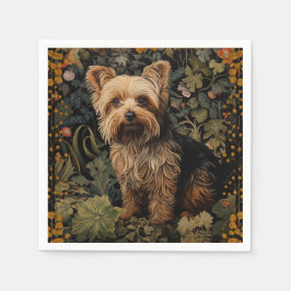 Guardanapo De Papel Yorkshire Terrier Yorkie Dog Vintage Floral