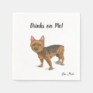 Guardanapo De Papel Yorktail Dog Cocktail Napkins