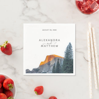 Guardanapo De Papel Yosemite Half Dome Sunset Wedset Wedkins