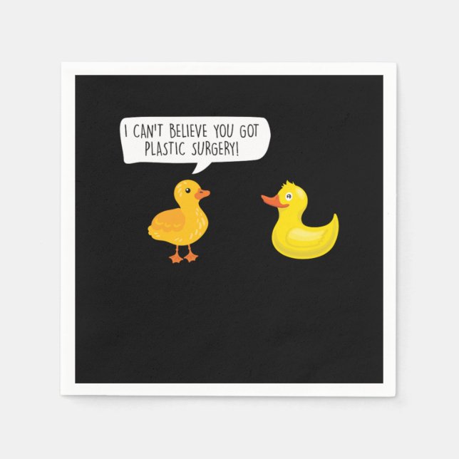 Guardanapo De Papel You Got Plastic Surgery Cosmetic Surgeon Gift (Frente)