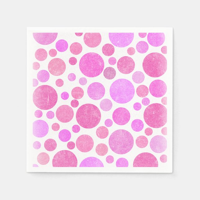 Guardanapo De Papel Yum da bolha rosa (Frente)