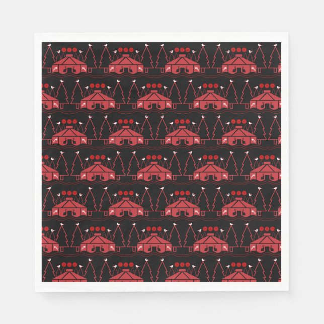 Guardanapo De Papel Yurt Living In Nature (Frente)