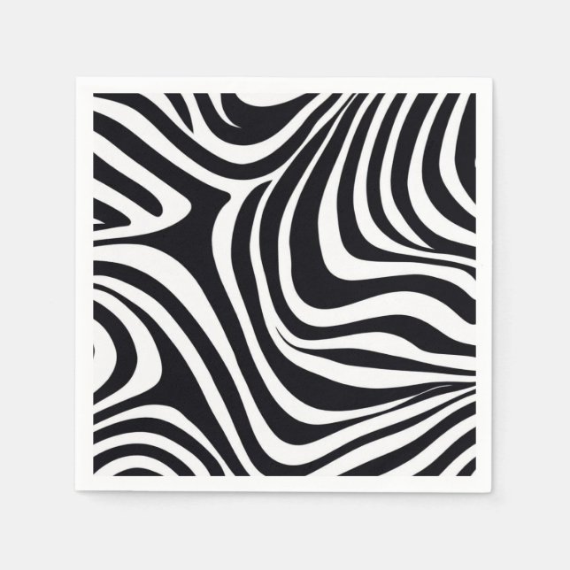 Guardanapo De Papel Zany Zebra Zest (Frente)
