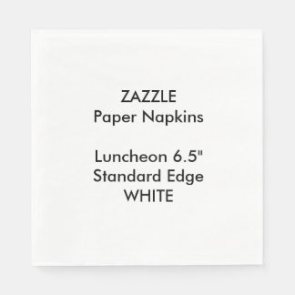 Guardanapo De Papel ZAZZLE - Papel Branco Lunchedo Branco Grande Perso