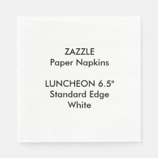 Guardanapo De Papel ZAZZLE - Papel Branco Lunchedo Branco Grande Perso