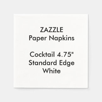 Guardanapo De Papel ZAZZLE - Papel de coquetel branco pequeno personal