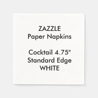 Guardanapo De Papel ZAZZLE - Papel de coquetel branco pequeno personal