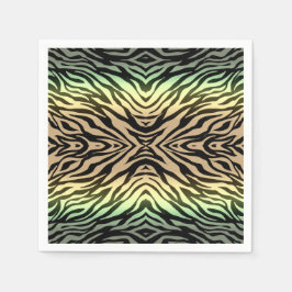 Guardanapo De Papel Zebras na Floresta