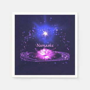 Guardanapo De Papel Zen Yoga Namaste Crystal Lotus Flower