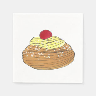 Guardanapo De Papel ZEPPOLE Itália Fried Dough Pastery Foley Foodie