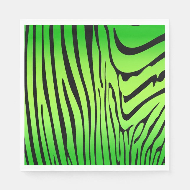 Guardanapo De Papel Zesty Zebra Green (Frente)