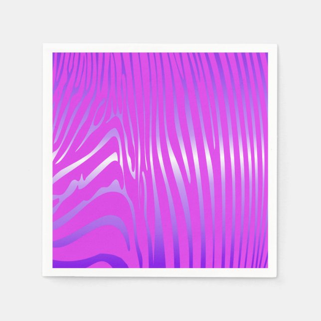 Guardanapo De Papel Zesty Zebra Pink Napkins (Frente)