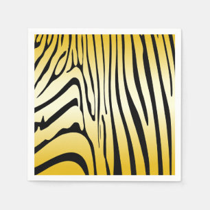 Guardanapo De Papel Zesty Zebra Yellow