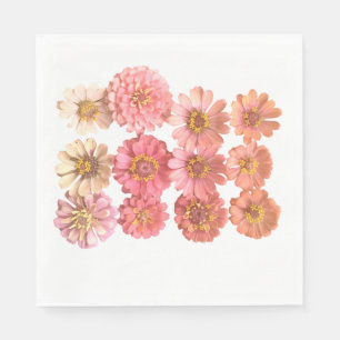 Guardanapo De Papel Zinnia Collage Paper Napkin