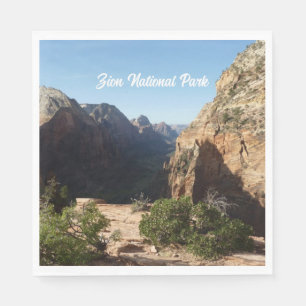 Guardanapo De Papel Zion a partir da Trilha Angels Landing Parque Naci