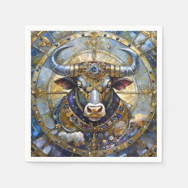 Guardanapo De Papel Zodiac - Taurus The Bull