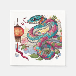 Guardanapo De Papel Zodíaco Chinês: O Cobra sagaz