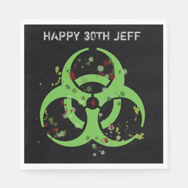 Guardanapo De Papel Zombie Apocalypse Gore Splatter (Frente)