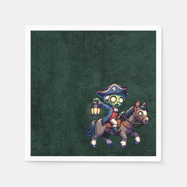 Guardanapo De Papel Zombie de 4 de julho (Frente)