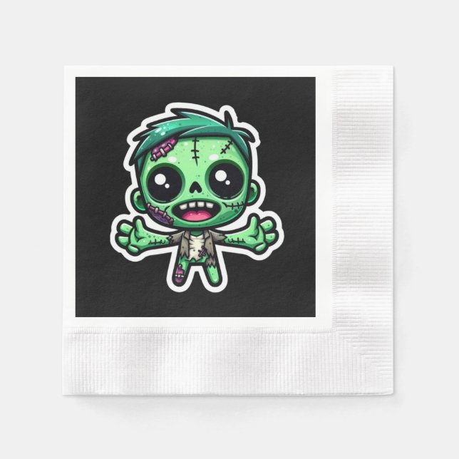 Guardanapo De Papel Zombie engraçado (Frente)