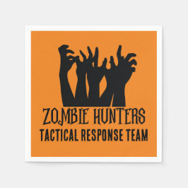 Guardanapo De Papel Zombie Hunters Equipe de Resposta Tática