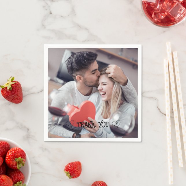 Guardanapo de tipografia de foto personalizada (Insitu)