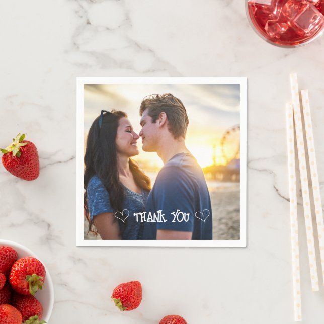 Guardanapo de tipografia de foto personalizada (Insitu)