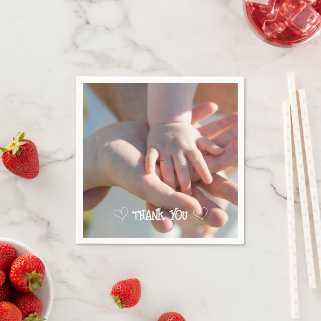 Guardanapo de tipografia de foto personalizada (Insitu)