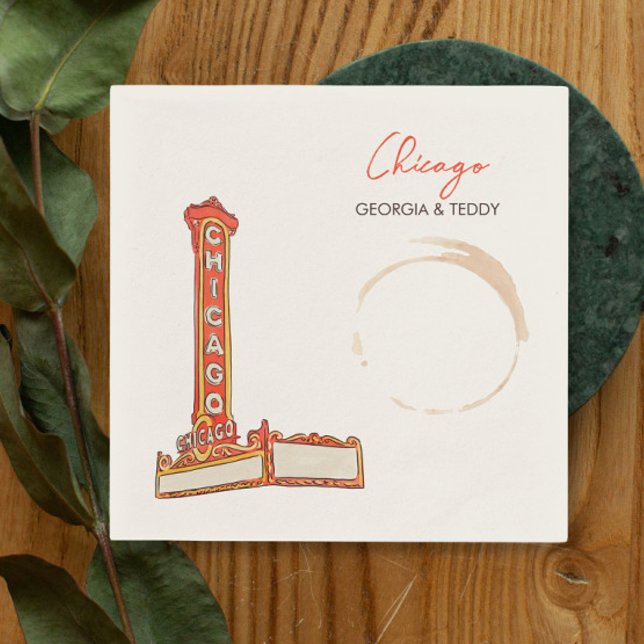 guardanapo do cocktail Chicago (Criador carregado)