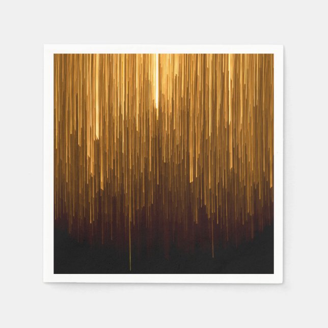 Guardanapo Dourado de Starburst Elegante (Frente)