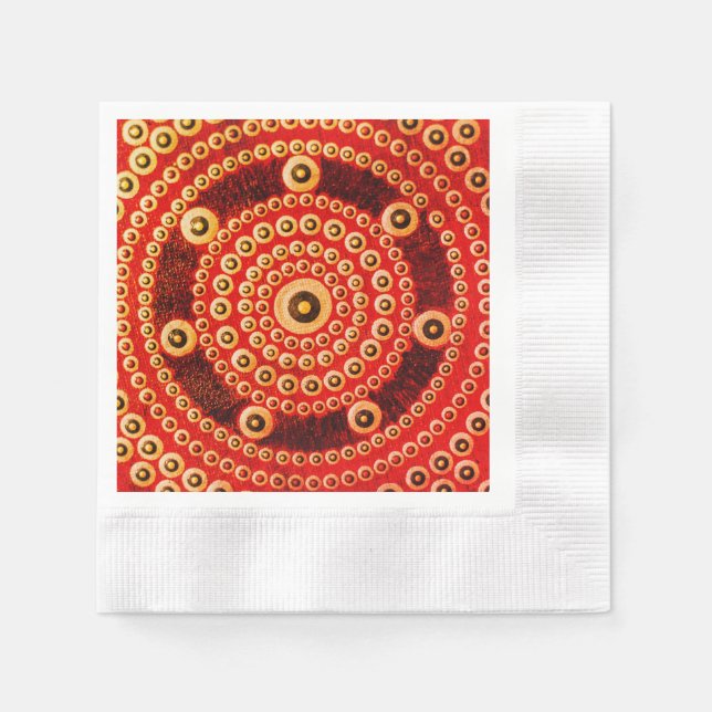 Guardanapo Mandala, Guardanapos de papel para coqu (Frente)